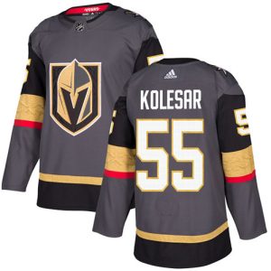 Herren Vegas Golden Knights Eishockey Trikot Keegan Kolesar #55 Authentic Grau Heim